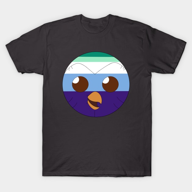 Owl Gay Male Pride T-Shirt by garciajey